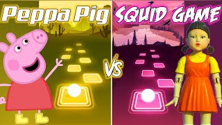 Peppa Pig Theme Song VS Squid Game Theme Song  Tiles Hop EDM Rush [upl. by Itsuj108]