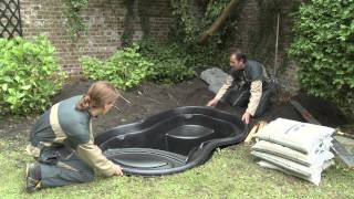 Installation Ubbink readymade pond [upl. by Trotter433]