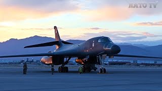 B1B Lancer 37th Bomb Squadron Participates in Red Flag [upl. by Enneillij723]