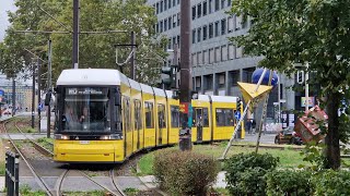 Tram Berlin  Mitfahrt in der komp M13M2 von Revalar Str bis SU AlexanderplDircksenstr im F8Z [upl. by Lee673]