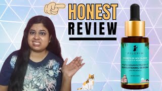 Pilgrim Alpha Arbutin and Vitamin C Brightening serum honest review [upl. by Akerdnahs639]