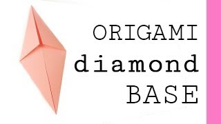 Origami Diamond Base [upl. by Ahsekyw]