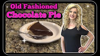 Old Fashioned Chocolate Pie Recipe [upl. by Desai]