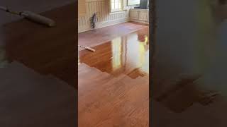 Giving hardwood floors a new makeover viralvideo trending [upl. by Dlarej]