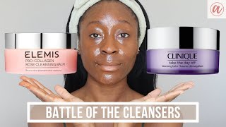 THE BEST CLEANSING BALM ELEMIS PROCOLLAGEN ROSE vs CLINIQUE TAKE THE DAY OFF  byalicexo [upl. by Adnema]