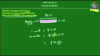 Singapore Maths Grade 5  Primary 5 Decimals Word Problem Q5 [upl. by Boonie]