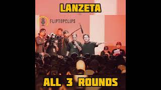 LANZETA ALL 3 ROUNDS VS MHOT mhot lanzeta pangilsapangil fliptopclips [upl. by Alene]