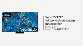 Samsung Smart TV 2022 Auf Werkseinstellungen zurücksetzen [upl. by Fenn]