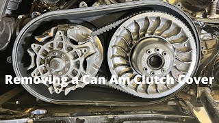 How to Remove a Can Am Clutch Cover for Commander Maverick TrailSport1000R [upl. by Fleming]