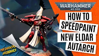 How to Speed Paint New Eldar Autarch for Warhammer 40k [upl. by Kacy104]