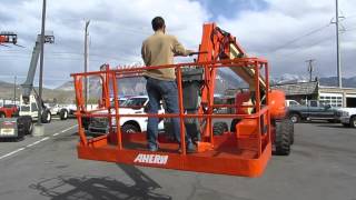 SOLD Manlift Boom Lift Aerial 2003 JLG 66 Reach 4x4 Jib Diesel [upl. by Rab]