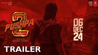 Pushpa 2 The Rule  Hindi Trailer 2024 Allu Arjun Rashmika Fahadh Sukumar DSP 16 dec [upl. by Odrawde]