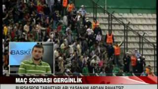 Bursaspor Diyarbakırspor olayları Olay tv Son Baskı Programı [upl. by Mohun]