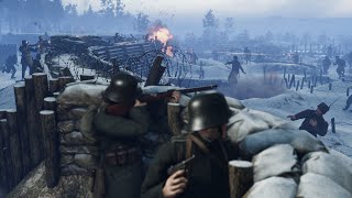 Defending Ukraine in the Cold Russian Winter  Tannenberg Gameplay [upl. by Yelsha]