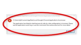 How To Fix The Application Has Failed To Start Because its SidebySide Configuration Is Correct [upl. by Bennir]