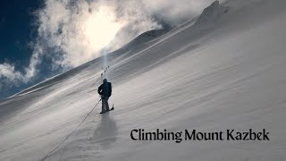 Climbing Mount Kazbek 3rdHighest Peak in Georgia and 7th in the Caucasus Mountains Independently [upl. by Emmey]