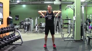 Dumbbell Upright Row  HASfit Trap Exercise Demonstration  DB Upright Row  Traps Exercises [upl. by Lleret45]