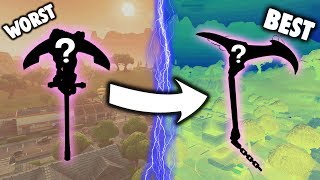 RANKING EVERY EPIC PICKAXE FROM WORST TO BEST Fortnite Battle Royale [upl. by Ecerahs]