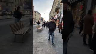 WALKING IN MILAN ITALY 🇮🇹 italy italia milan shorts [upl. by Anabal]