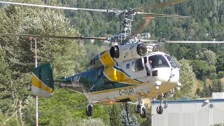 Kamov Ka32 Helicopter Engine Startup and Takeoff [upl. by Ydnarb]