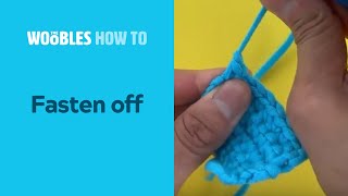 How to fasten off in crochet [upl. by Davida779]