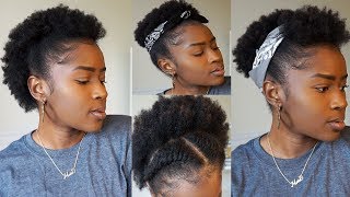 EASY Back to School Hairstyles on Short 4C Natural Hair NO GELMona B [upl. by Sirtimed]