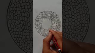 Circle design drawing with pencil art [upl. by Ttenneb]