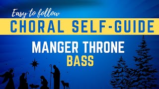 Manger Throne Medley  SATB Guide  Bass [upl. by Atikir]