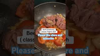 Beef pinatisang classic Filipino dish 🥰 deliciousness foodie filipinofood [upl. by Lysander]