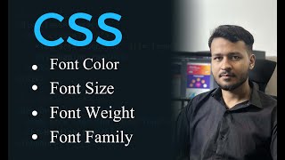 CSS Font Styling Made Easy Color Size Weight and Family Explained  Lecture 3 [upl. by Akinam]