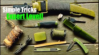 Learn 10 Easy ExpertLevel Bushcraft and Survival Tool Trick Skills [upl. by Cull880]