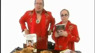 Penn and Teller The true Elvis fried chicken  uncertainty [upl. by Maag]