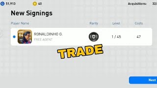 How to Get Ronaldinho from quotTRADEquot  PES 2019 Mobile [upl. by Safire84]