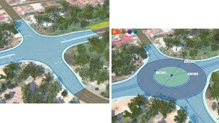 Infraworks Learning  Thiết kế nút giao vòng xuyến Design Intersection amp Roundabout [upl. by Rickert]