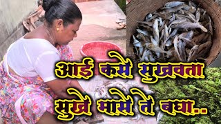 कोकणात सुके मासे कसे सुकवले जातात 🐬🐬🥰 kokan vlog 25 malvani medium  kokan fishing video malvani [upl. by Bull871]