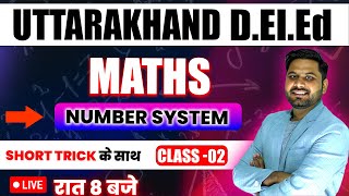 UTTARAKHAND DELED 2023 Maths Class 02  DELED Uttarakhand Entrance Exam  Deled classes 2024 [upl. by Karry]