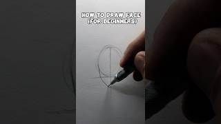 How to draw a face for beginners tutorial shorts [upl. by Dobson]