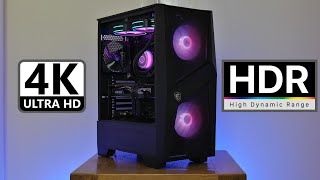 Custom PC Builder UK  MSI MAG FORGE 100R  Ryzen 5700X  RX 6750 XT Gaming PC  4K HDR Showcase 1 [upl. by Roede]