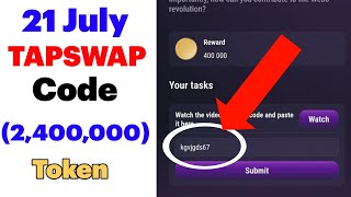 21 July Tapswap code Today  Top 15 Crypto News What is the hottest Bitcoin USTD USDC E [upl. by Grindle]