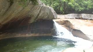 The Basin Franconia Notch State Park New Hampshire USA [upl. by Cirda]