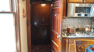 Awesome Historic Inclinator Elevette elevator in a private house [upl. by Anovad4]