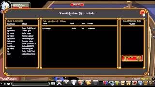 AQW How to create a guild and the basic command [upl. by Irahc908]