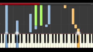 Zelda Ocarina Of Time theme piano midi tutorial sheet partitura cover app [upl. by Jacky977]