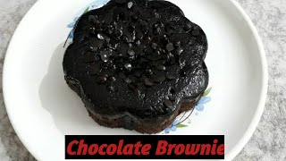 Chocolate brownie  chocolate brownie cake eggless without oven घर पे बनाये चाकलेट ब्राउनी केक [upl. by Annaiviv]