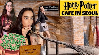 SEOUL VLOG Delicious food amp drinks at the Harry Potter Cafe in Korea  Sakshma Srivastav [upl. by Crissy632]