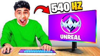 This 540Hz MONITOR Made Me Reach UNREAL Rank in Fortnite [upl. by Spillihp]