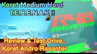 REVIEW amp TEST DRIVE KARET ANDRO RASANTER R48  SANGAT COCOK UNTUK SISI FOREHAND amp BACKHAND [upl. by Alyam]