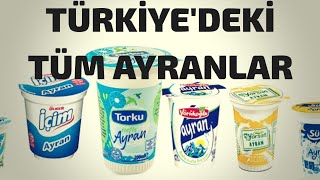 Tüm Ayran Markaları  Milli İçkimiz Ayran  Hiç Bilmedikleriniz  İçimSütaş TorkuTeksütYörsan [upl. by Aramad]