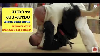 JUDO vs JUJITSU coaches KO fight [upl. by Cissy574]