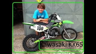 Mini Moto Kawasaki KX 65cc 2t 2009  Test Drive [upl. by Phemia833]